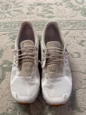 On Running Women's White and Beige Neutral-Run Trainers
